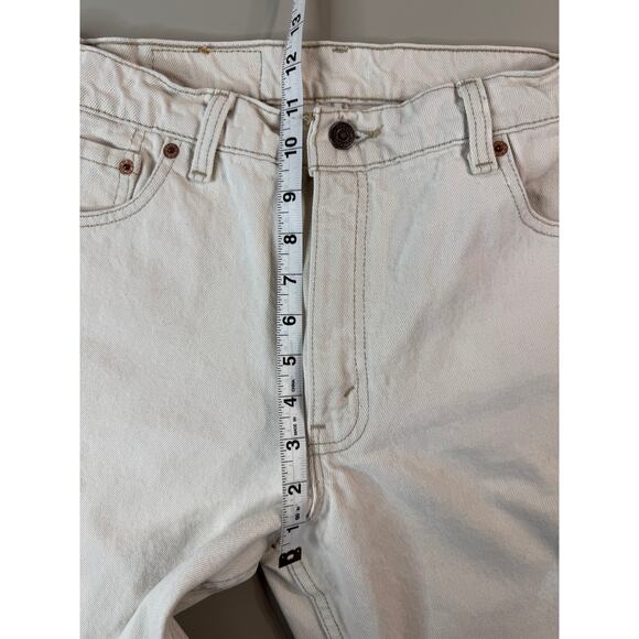 Vintage 1995 Levi’s Womens 550 Relaxed Fit Tapered Leg Sz 13 M White Made in USA - Picture 12 of 16